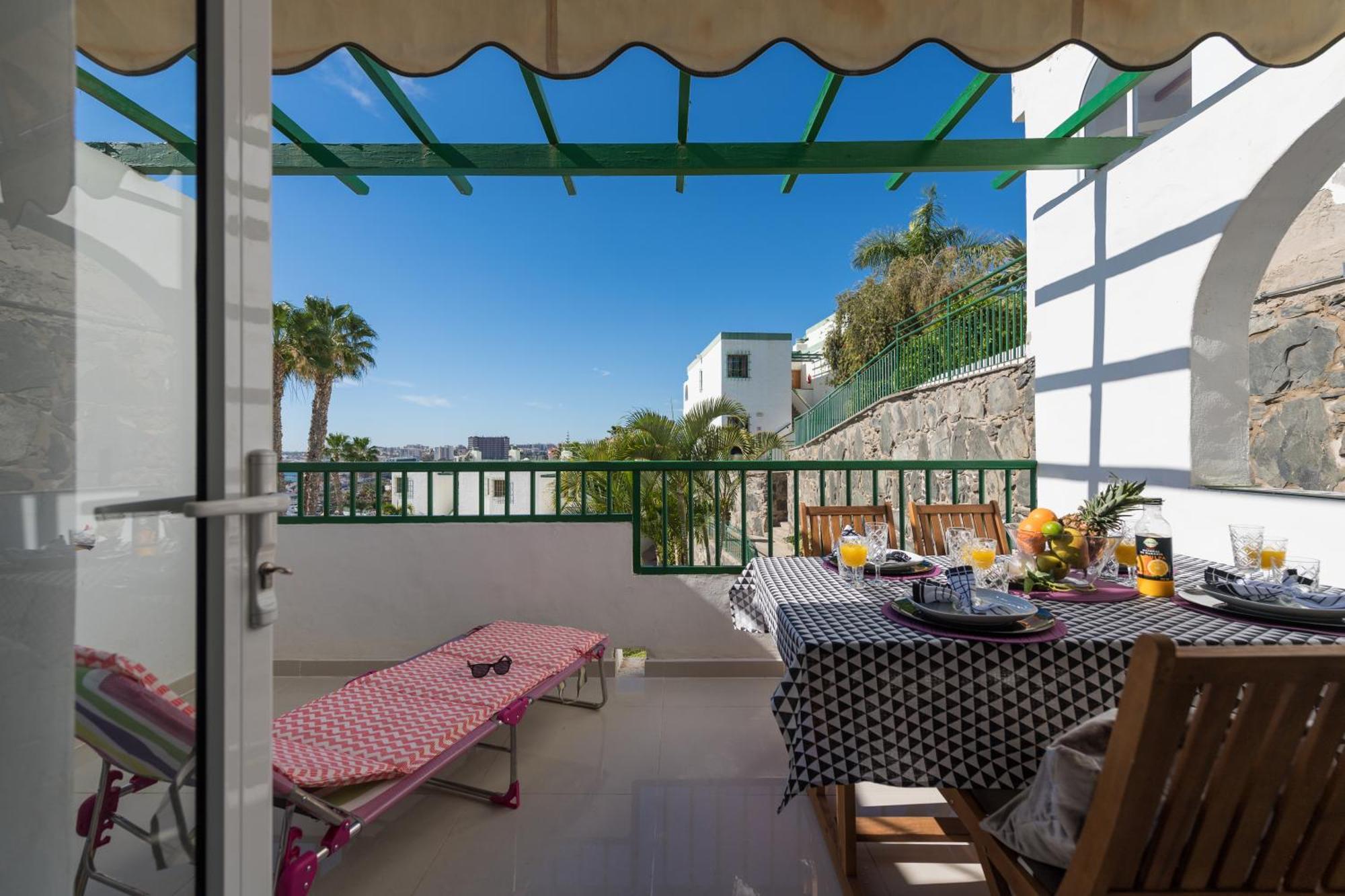 Sea View 2Br Toploctaion Heated Pool 5 Min To Beach San Agustín Dış mekan fotoğraf